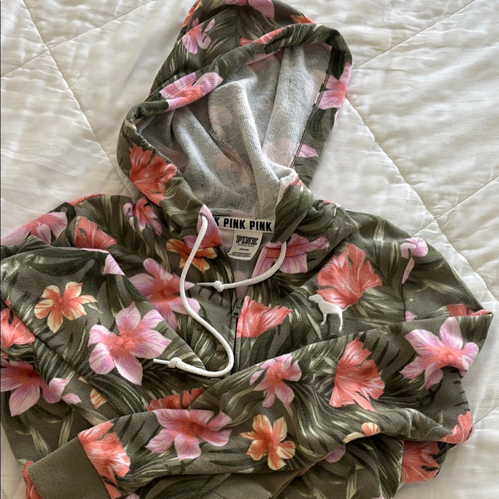 Victoria's Secret Pink Floral Hoodie